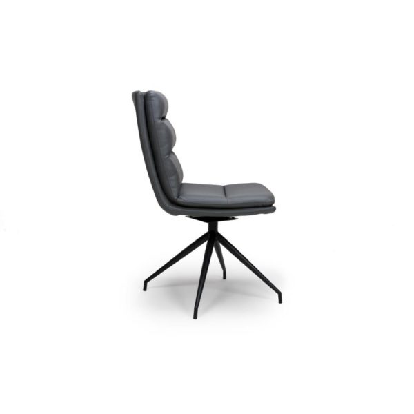 Perth Swivel Dining Chair - Grey  (Sold In Pairs - Priced Per Chair) - Image 4
