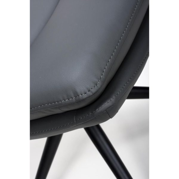 Perth Swivel Dining Chair - Grey  (Sold In Pairs - Priced Per Chair) - Image 6