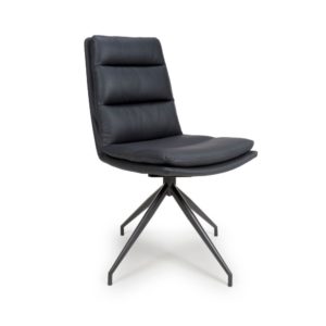 Perth Swivel Dining Chair - Black  (Sold In Pairs - Priced Per Chair)
