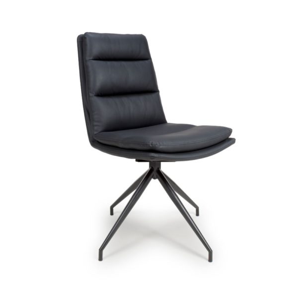 Perth Swivel Dining Chair - Black  (Sold In Pairs - Priced Per Chair)