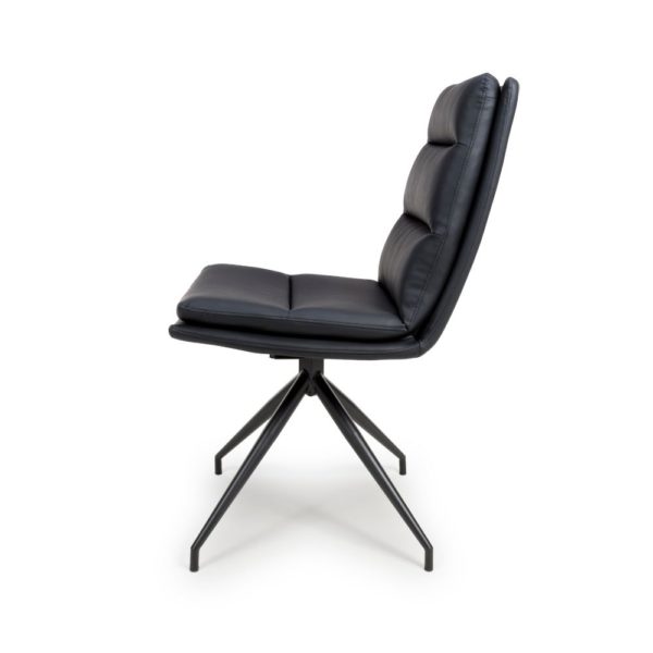 Perth Swivel Dining Chair - Black  (Sold In Pairs - Priced Per Chair) - Image 9