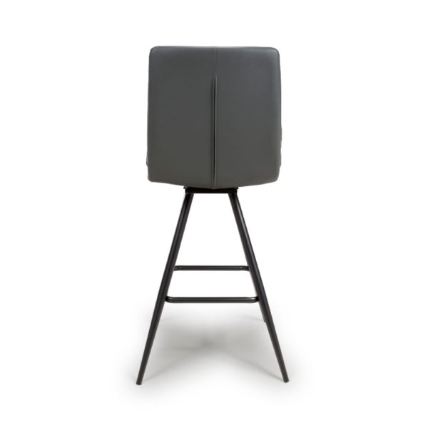 Perth Swivel Bar Stools - Grey (Sold In Pairs - Priced Per Stool) - Image 3
