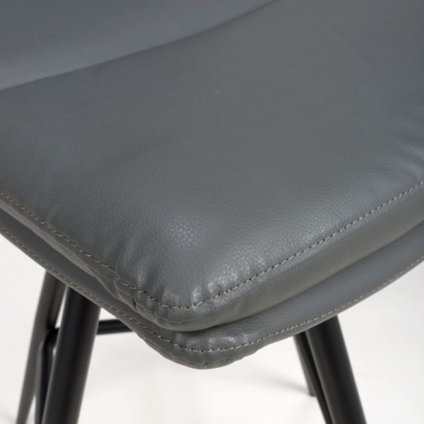 Perth Swivel Bar Stools - Grey (Sold In Pairs - Priced Per Stool) - Image 6