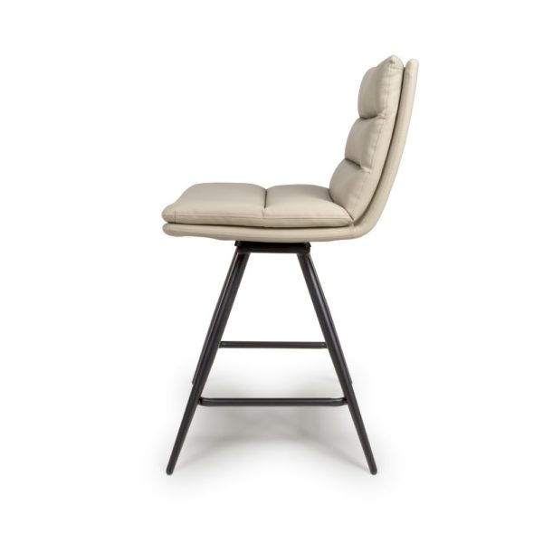 Perth Swivel Bar Stools - Taupe (Sold In Pairs - Priced Per Stool) - Image 2