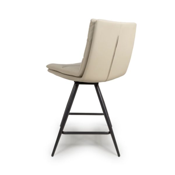 Perth Swivel Bar Stools - Taupe (Sold In Pairs - Priced Per Stool) - Image 3