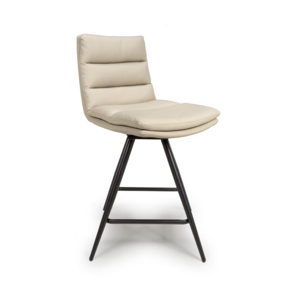 Perth Swivel Bar Stools - Taupe (Sold In Pairs - Priced Per Stool) - Image 5