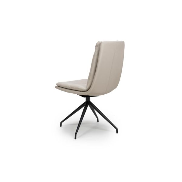 Perth Swivel Dining Chair- Taupe  (Sold In Pairs - Priced Per Chair) - Image 3