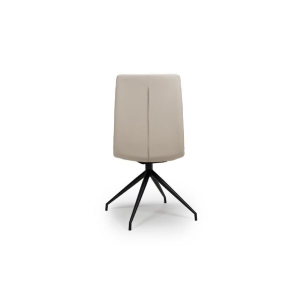 Perth Swivel Dining Chair- Taupe  (Sold In Pairs - Priced Per Chair) - Image 4