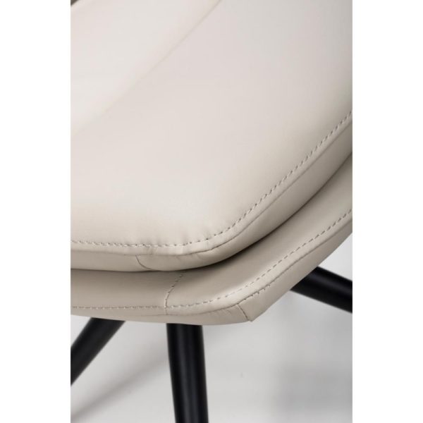 Perth Swivel Dining Chair- Taupe  (Sold In Pairs - Priced Per Chair) - Image 6