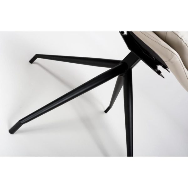 Perth Swivel Dining Chair- Taupe  (Sold In Pairs - Priced Per Chair) - Image 7
