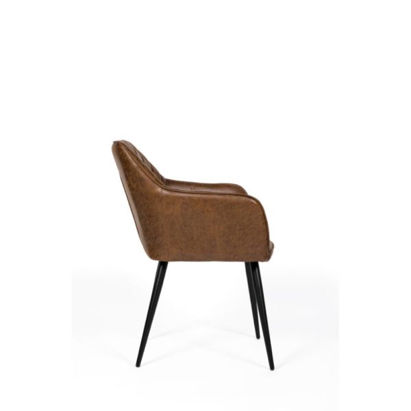 Oxford Carver Chair - Antique Brown - (Sold In Pairs - Priced Per Chair) - Image 3