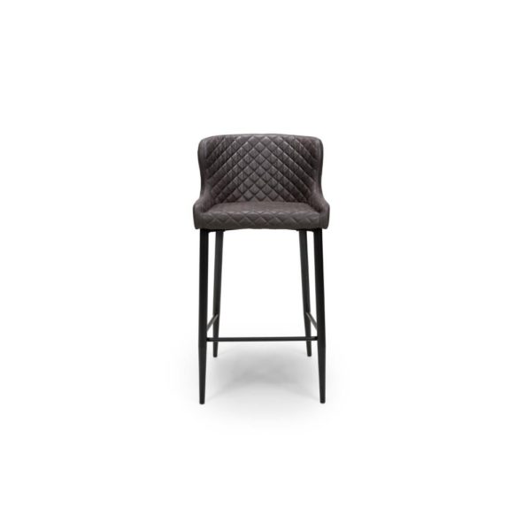 Oxford Bar Stool - Grey - (Sold In Pairs - Priced Per Stool)