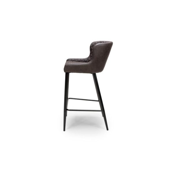 Oxford Bar Stool - Grey - (Sold In Pairs - Priced Per Stool) - Image 3