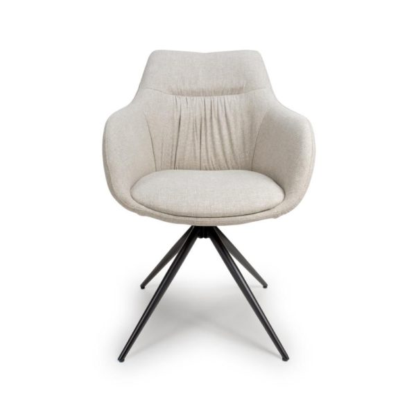 Dubai Swivel Carver - Natural (Sold In Pairs - Priced Per Chair) - Image 2