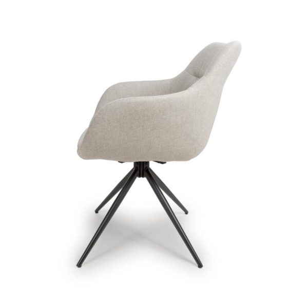 Dubai Swivel Carver - Natural (Sold In Pairs - Priced Per Chair) - Image 3