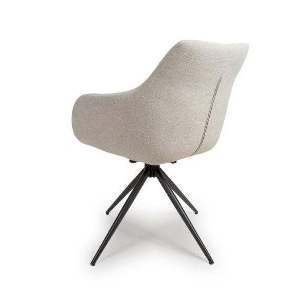 Dubai Swivel Carver - Natural (Sold In Pairs - Priced Per Chair) - Image 4