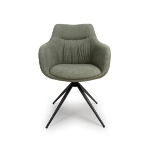 Dubai Swivel Carver - Sage (Sold In Pairs - Priced Per Chair)