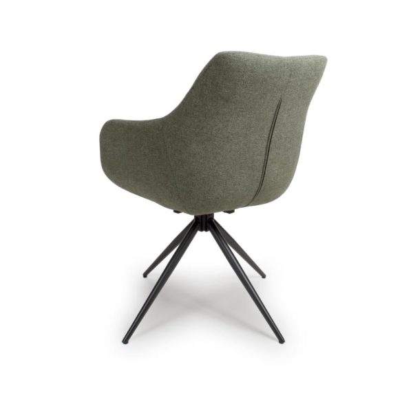Dubai Swivel Carver - Sage (Sold In Pairs - Priced Per Chair) - Image 2