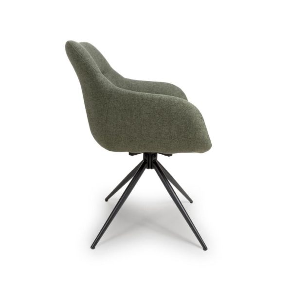 Dubai Swivel Carver - Sage (Sold In Pairs - Priced Per Chair) - Image 4