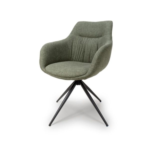 Dubai Swivel Carver - Sage (Sold In Pairs - Priced Per Chair) - Image 5