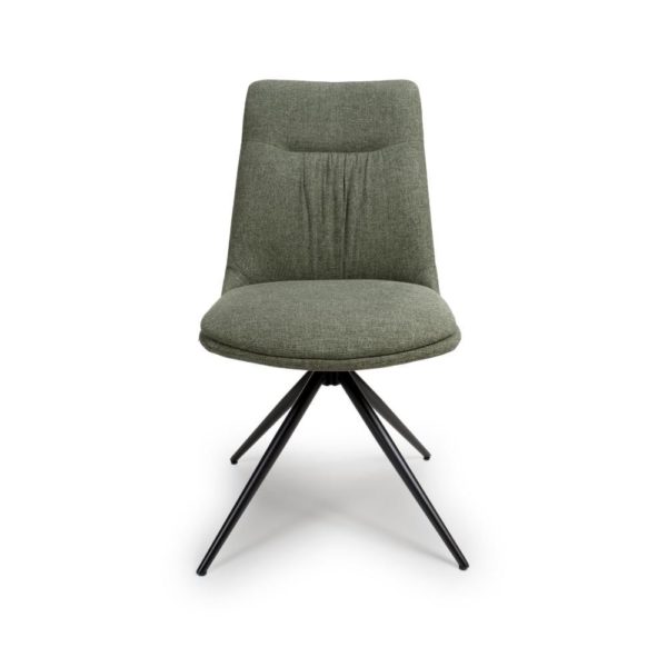 Dubai Swivel Dining Chair - Sage (Sold In Pairs - Priced Per Chair) - Image 2