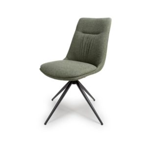 Dubai Swivel Dining Chair - Sage (Sold In Pairs - Priced Per Chair)