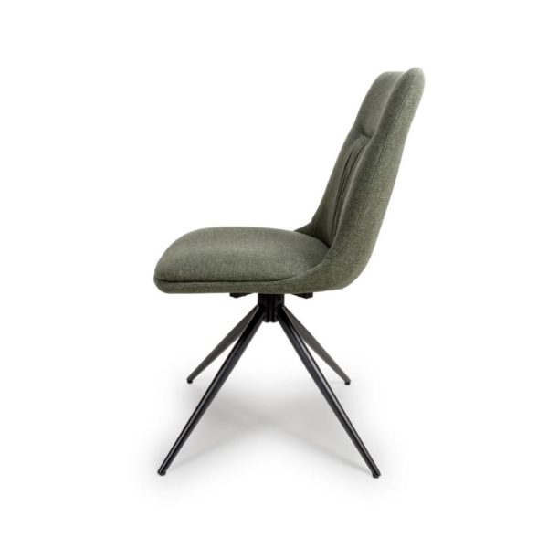 Dubai Swivel Dining Chair - Sage (Sold In Pairs - Priced Per Chair) - Image 3