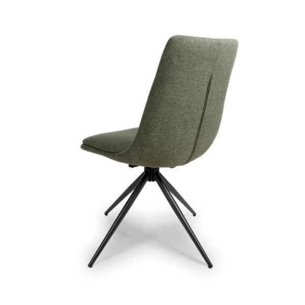 Dubai Swivel Dining Chair - Sage (Sold In Pairs - Priced Per Chair) - Image 4
