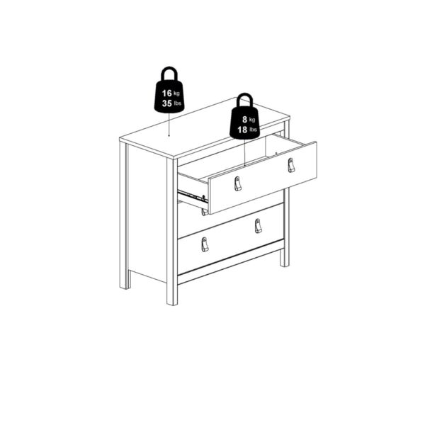Poplars 3 Drawer Chest - Image 12