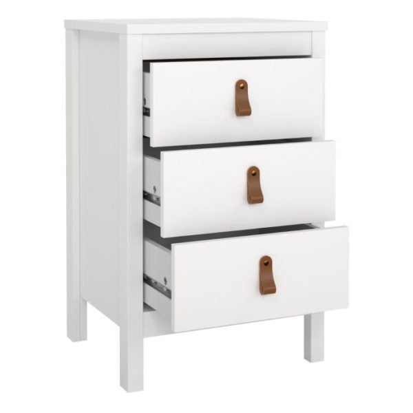 Poplars 3 Drawer Bedside - Image 6