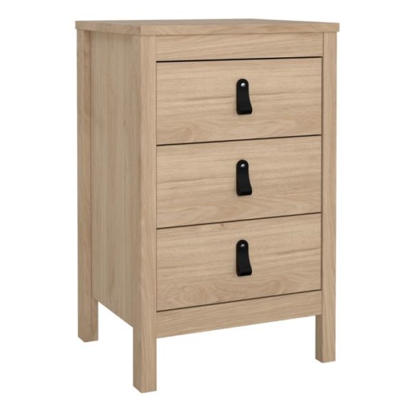 Poplars 3 Drawer Bedside - Image 2