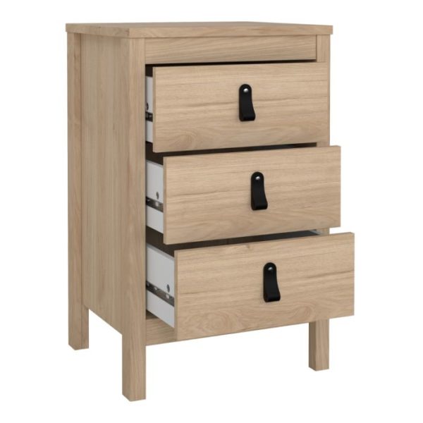 Poplars 3 Drawer Bedside - Image 5
