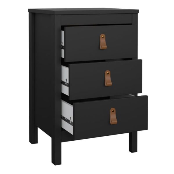 Poplars 3 Drawer Bedside - Image 4