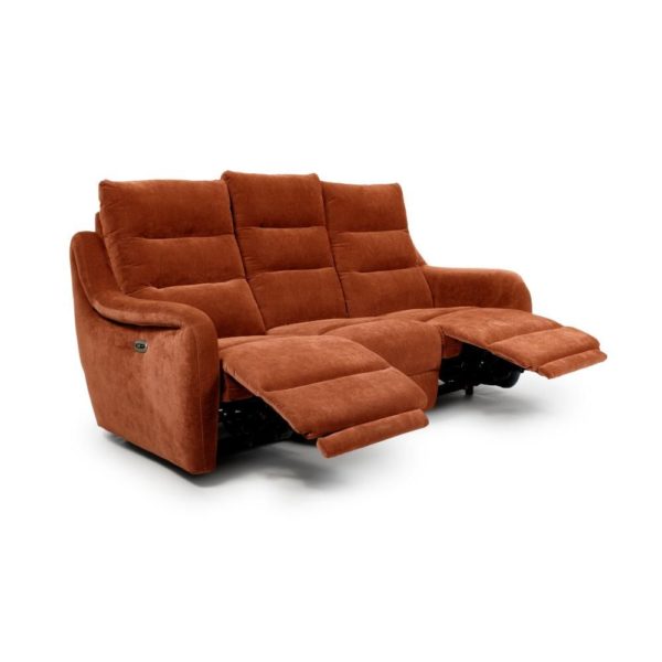 Nora 3 Seater Power Recliner Sofa - Image 4