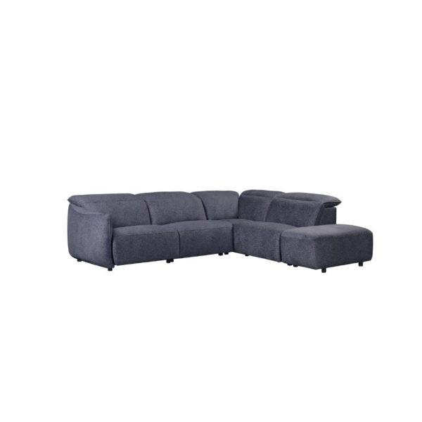 Mila Right Hand Facing Corner Sofa - Power Recliner - Image 2