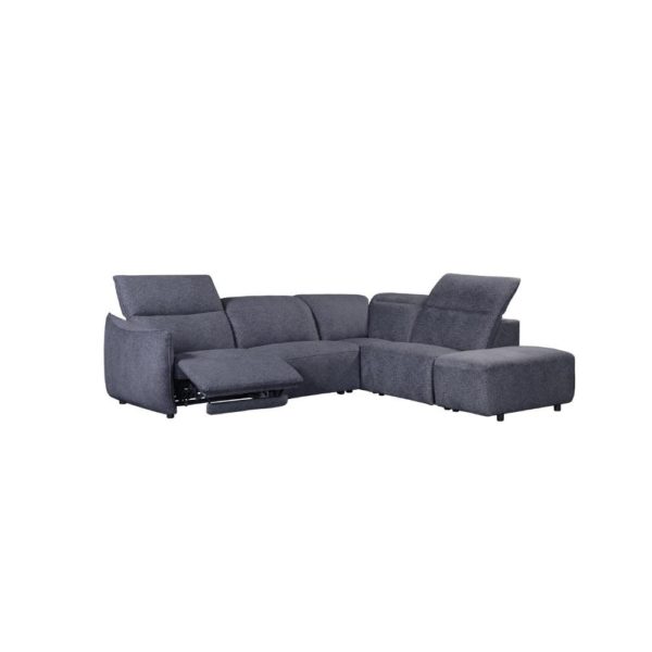 Mila Right Hand Facing Corner Sofa - Power Recliner - Image 5