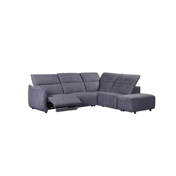 Mila Right Hand Facing Corner Sofa - Power Recliner - Image 8