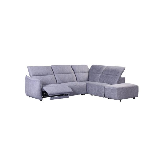 Mila Right Hand Facing Corner Sofa - Power Recliner - Image 9