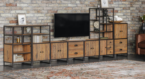 Oslo Modular Tall Unit With Doors/Drawers & Shelves - Image 5