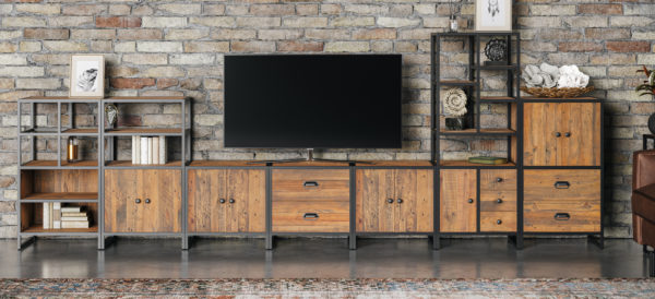 Oslo Modular Tall Unit With Doors/Drawers & Shelves - Image 6