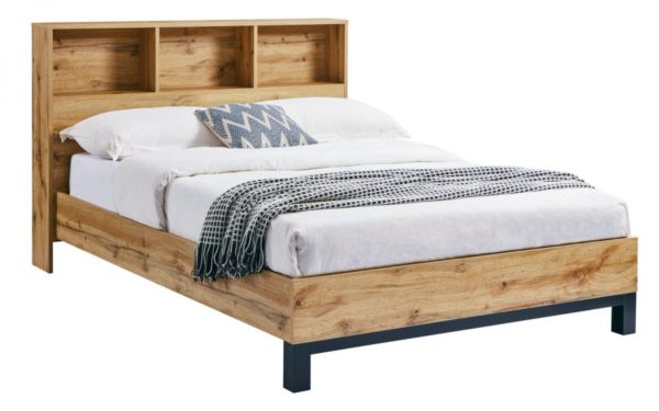 Java King Size Bookcase Bed