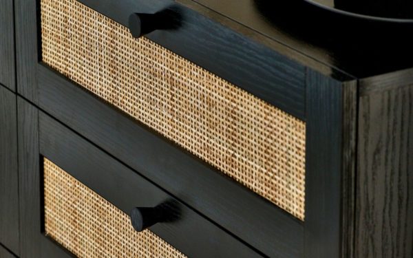 Trevone Black 6 Drawer Chest - Image 2