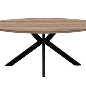 Orlando 1800mm Oval Dining Table Light Walnut