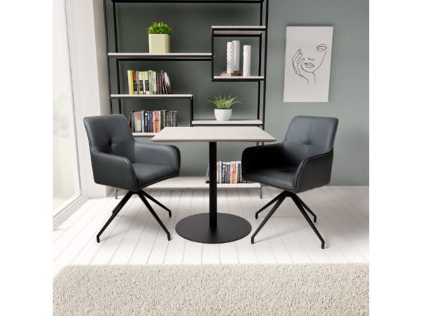 Orlando Square 800mm Table Grey - Image 4