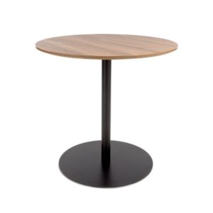 Orlando Round 800mm Dining Table Light Walnut