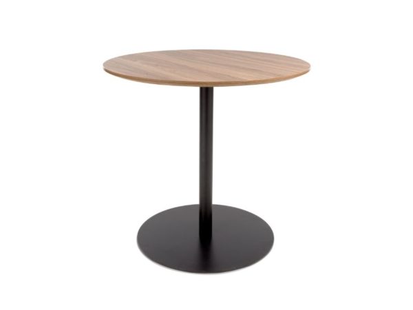 Orlando Round 800mm Dining Table Light Walnut
