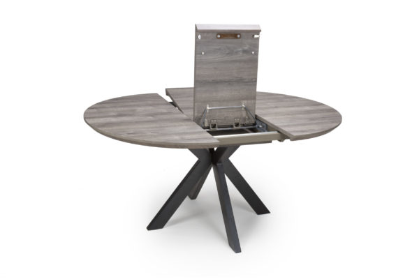 Orlando Extending Round Dining Table Light Walnut - Image 7