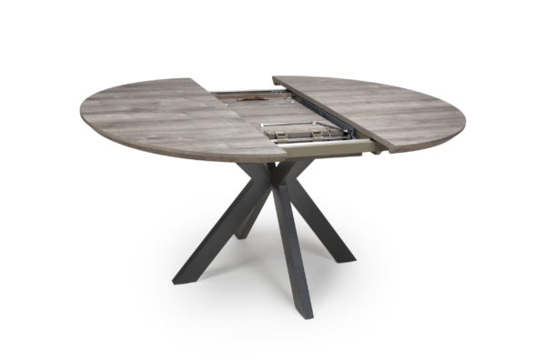 Orlando Extending Round Dining Table Light Walnut - Image 6