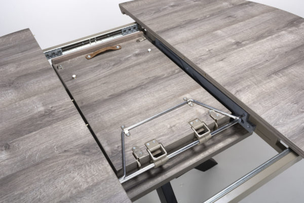Orlando Extending Round Dining Table Grey - Image 4
