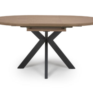 Orlando Extending Round Dining Table Light Walnut